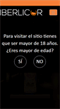 Mobile Screenshot of iberlicor.com