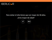 Tablet Screenshot of iberlicor.com